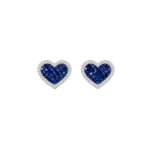Topos Zafiro Y Diamantes Corazon Hamlet (0,38cts-2,11cts) 18K 14,4mm-11,7mm