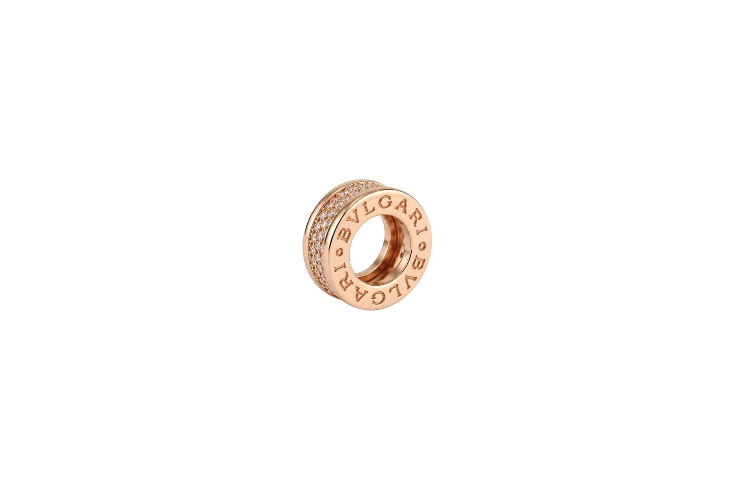 33401 Dije Bvlgari B.Zero Rosa Circones Oro 18K 9,6mm-4,3mm - Imagen 1